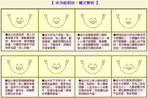 法令紋分叉|面相圖解之法令紋大全